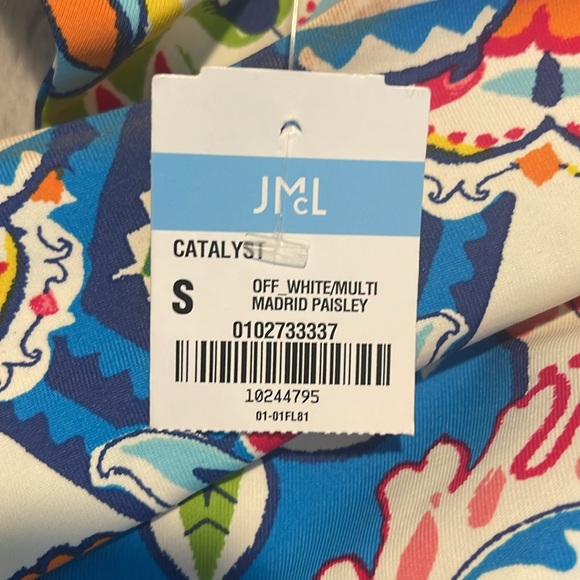 J. McLaughlin Sophia dress. Multi color dress NWT - Picture 8 of 9